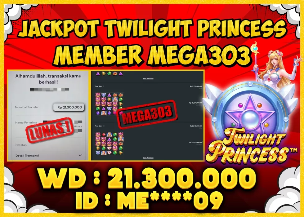 MEGA303 JACKPOT Rp 21.300.000 - LUNAS!!!