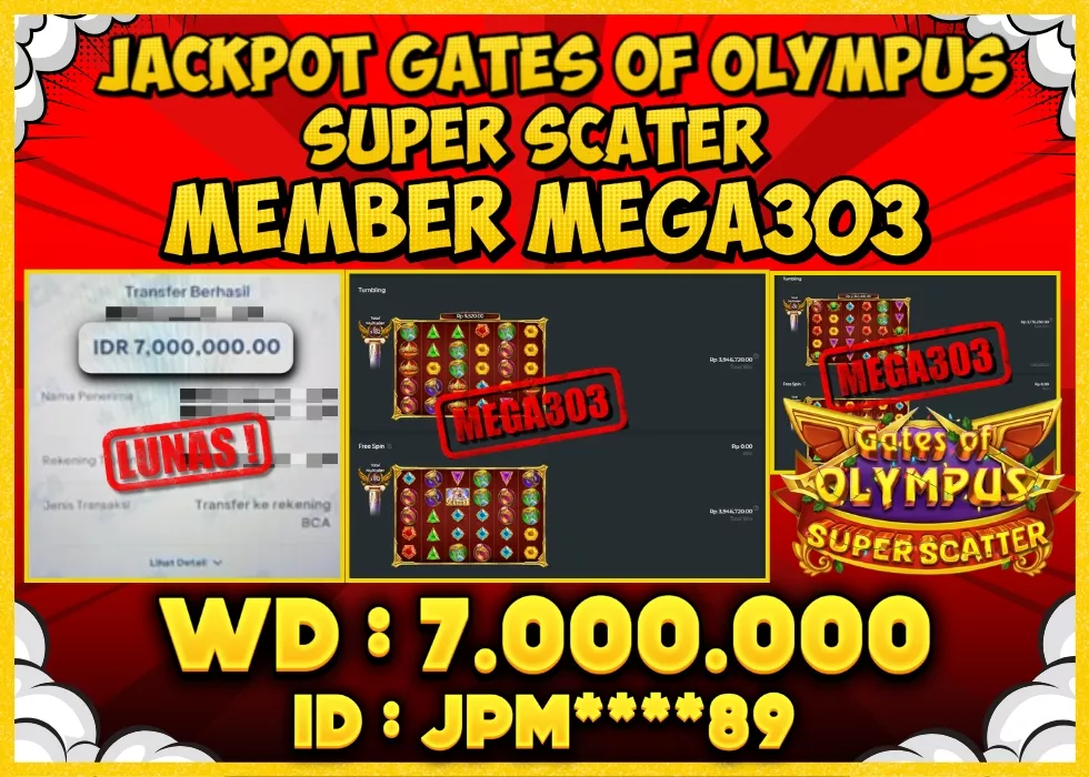 MEGA303 JACKPOT Rp 7.000.000 - LUNAS!!!